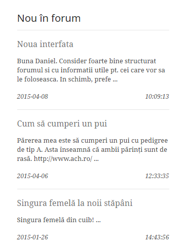 Secțiunea „Nou în forum”